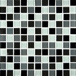Black&White Blend Glass 1x1x8MM