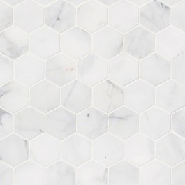 Bianco Dolomite Crema Dotty Polished Backsplash Mosaic