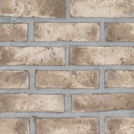 Alpine White Clay Natural Thin Brick Mosaic Tile