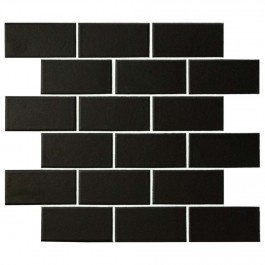 Retro Nero 2X4 Matte Porcelain Subway Tile