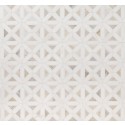 Angora Geometric Pattern 12X12 Polished Marble Mosaic Tile