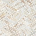 Angora Rhombus Polished Marble Mosaic Tile