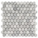 Arabescato Carrara 1x1 Hexagon Honed Marble Mosaic