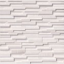 Arctic White 6x24 3D Honed Ledger Panel