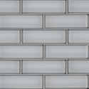 Ice Bevel Subway 2X6X8 Glass Mosaic Tile 