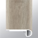 Twilight Oak / Ashton York Gray 2-3/4X94 Vinyl Flush Stair Nose