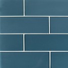 Haiku Sapphire 3x9 Glass Mosaic Tile