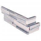 Alaska Gray 6x18x6 3D Honed L Corner Ledger Panel