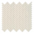Almond Glossy Herringbone 11.45X12.63 Porcelain Mosaic Tile
