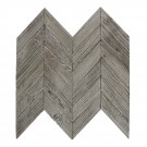 Antique Anchor 10x12 Teak Chevron Mosaic