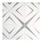 Aphrodite Light Gray 12X12 Waterjet Diamond Pattern Mosaic Tile