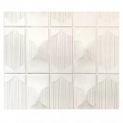 Arabesque Textured Handmade Cream 12.5X16 Porcelain Mosaic Tile