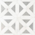 Bianco Dolomite Crema Dotty Polished Backsplash Mosaic