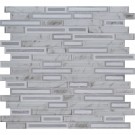 Blocki Grigio Interlocking Pattern Glass Stone Mosaic