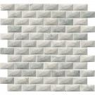 Carrara White 1x2 3D Polished Mosaic