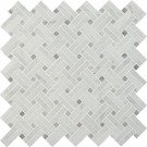 Carrara White Basketweave 12x12 Polished Mosaic