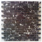 China Black Interlocking 12x12 Mosaic