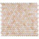 Crema Arched Herringbone 12X12 Polished