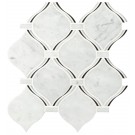 Danza Arabesque 10.94X10.19 Polished Marble Mosaic Tile