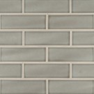 Dove Gray Handcrafted 4x12 Glossy Subway Tile