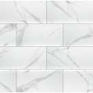 Dymo Statuary White 12X24 Glossy Ceramic Tile