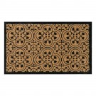 Encaustic Black Natural Coir 18X30 Door Mat