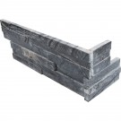 Glacial Black 6X18X6 3D Honed Corner L Panel