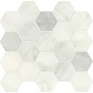 Oriental White 12x12 Polished Basketweave Mosaic