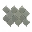 Grey Arabesque Glass Mosaic