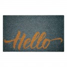 Hello Gray Natural Coir 18X30 Door Mat