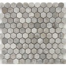 Gray Cloud Hexagon 1x1 Polished Mosaic