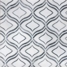 Lily Thassos White & Palissandro 12X12 Waterjet Marble Mosaic Tile