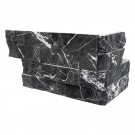 Marquina Nero Rockmount 6X12X6 Split Face Corner Ledger Panel