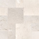 Mayra White 150 Sft Tumbled Limestone French Mini Pattern Pavers