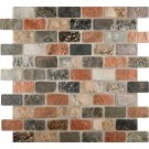 Mixed Slate Brick 1x2 Tumbled