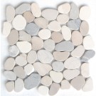 Multicolor Natural 12X12 Interlocking Indonesia Pebble Tile