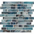 Night Sky Interlocking Pattern Crystallized Glass Mosaic