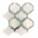 Oriental White and Antique Mirror 12X10 Marble Mosaic