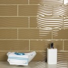 Pacific Collection Sepia 4x12 Glossy Glass Subway Tile