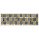 Quartzite Metal Border 3X12 Tumbled