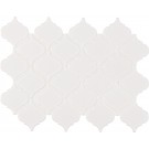 Retro Bianco Arabesque 6mm Matte Porcelain Mosaic Tile