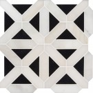 Retro Fretwork 12x12 Polished Marble Wall Tile