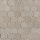 Sande Cream 2X2 Hexagon Matte Porcelain Mosaic Tile