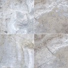 Silver Travertine Honed, Unfilled, Chipped And Brushed 16 Sqft Per Kit