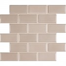 Smoke Gray 2x4 bevel Ceramic Subway Tile