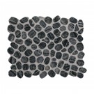 Henley Pebble 12x12 Tumbled Marble Mosaic