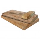 Tuscany Porcini 6x12 Honed Unfilled One Short Side Bullnose Pool Coping