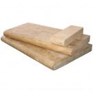 Tuscany Beige 16x24 Honed Unfilled Brushed Eased Edges Pool Coping