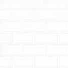 White Beveled 11.89x11.97 Glossy Porcelain Mosaic Tile