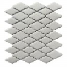 White Blanco Crackled 10X12 Porcelain Mosaic Tile